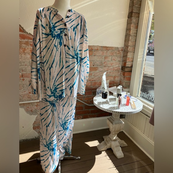 Free People Blue Tie Dye 2 piece set SIZE XS - Picture 5 of 5
